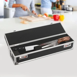 Knife Case for Chefs 8 Slots Portable Knife Organizer Case Knife Case with Locks - Picture 1 of 19