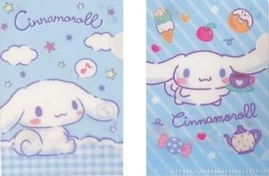 Sanrio Cinnamoroll Plastic Mini File Folders 1Storage 2.7×3.9inc 2design 2sheets - Picture 1 of 6