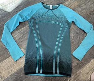 Ivivva by Lululemon Girls size 12 Fly Swiftly Tech Seamless Tee Long Sleeve Top - Picture 1 of 6