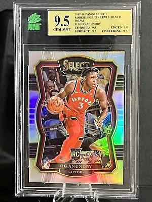 2017-18 Panini Select OG Anunoby Rookie Premier Silver Prizm #134 MNT 9.5 GEM RC - Image 1 of 4