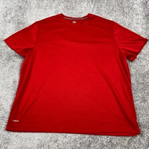 Athletic Works DriWorks Athletic Shirt Men's Size 2XL Red Short Sleeve Crew Neck - Picture 1 of 8