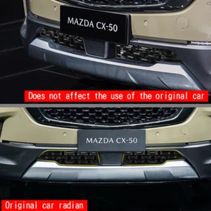 Black Front Bumper Bottom Grill Grille Panel Cover 2PCS For 2023-24 Mazda CX-50 - Picture 1 of 7