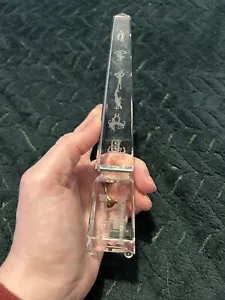 Egyptian souvenir Pharanoic Cut glass / Crystal Obelisk Statue . Pharaohs. Egypt - Picture 1 of 10