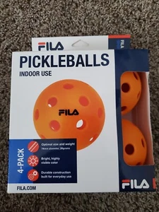 FILA Accesorios Pickleball Naranja Paquete de 4 Regulación Tamaño 74mm Diámetro Uso Interior - Imagen 1 de 3
