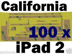 Lot 100 pcs x Apple iPad 2 LCD Adhesive Sticker Tape Touch Screen Digitizer 3M - Picture 1 of 5