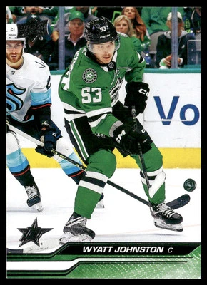 2023-24 Upper Deck #308 Wyatt Johnston Dallas Stars Hockey Card - Image 1 of 2