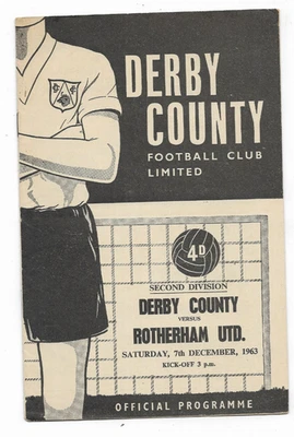 1963/64 Division 2 - DERBY COUNTY v. ROTHERHAM UNITED - Image 1 of 2