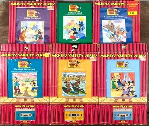 Worlds of Wonder Die sprechende Mickey Mouse 6 Bücher 3 Kassetten Band Posten offene Boxen - Bild 1 von 13