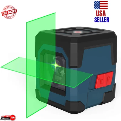 BRANDED Laser Level Cross Line w Self-Leveling Vertical & Horizontal 360 Degree Green