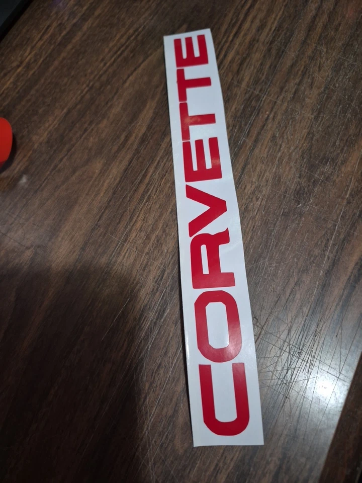 Calcomanía adhesiva de vinilo Corvette coche deportivo de carreras American Muscle - cualquier tamaño Foto 1 de 2