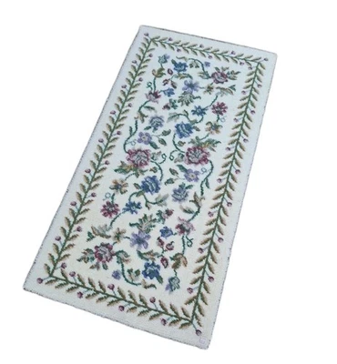 ALFOMBRA MOMENI INC Florencia Marfil Floral 2'×4' España Lana Tiene Etiquetas Limpias  Foto 1 de 4