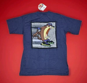 Original w/Tags 1994 Wild Oats Size Large Looney Tunes Taz Skating T-Shirt - LRG - Picture 1 of 15