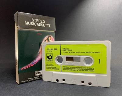 Deep Purple FIREBALL Cassette TC-SHVL793**UK 1ST ISSUE/CIGARETTE PACK CASE**1971 Foto 1 de 4