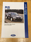1991 Ford Rallye Sport Series for Escort RS2000 Brochure