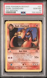 POKEMON PSA 10 GEM MINT 1ST EDITION DARK CHARIZARD 21/82 TEAM ROCKET WOTC