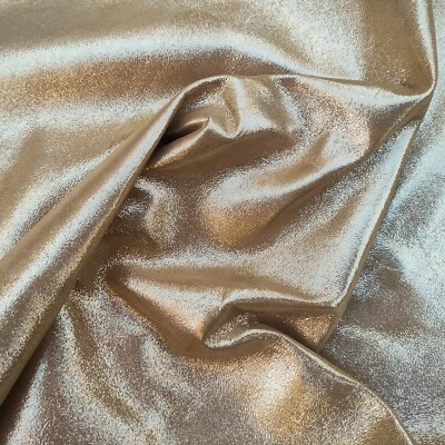 Oro Metálico Brillo Delgado Suave Genuino Canguro K-Cuero Piel Foto 1 de 4