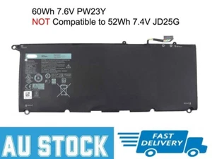 Genuine Battery PW23Y 60Wh 7.6V for Dell XPS 13 9360 P54G TP1GT 0TP1GT 0PW23Y - Picture 1 of 6