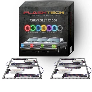 Kit Halo LED Multicolor Cambiante RGB para Faros Chevrolet C1500 1988-1998 - Imagen 1 de 11