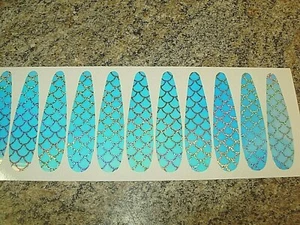  TRU UV CLEAR SILVER HOLO SCALE Trolling Spoon Die Cut Fishing Lure Tape 3 Sizes - Imagen 1 de 1