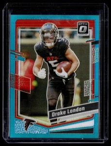 2023 OPTIC AQUA /299 10 Drake London Atlanta Falcons - Picture 1 of 1
