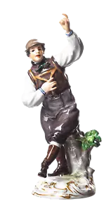Figur Altenburger Bauernbursche Meissen von Hugo Spieler Trachtenfiguren 1. Wahl - Bild 1 von 7