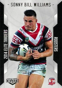2014 SYDNEY ROOSTERS NRL Card SONNY BILL WILLIAMS Elite - Picture 1 of 2