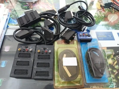 Cavo da 1,5mts SCART maschio 10 p prolunga presa tv audio video registratore vhs - Immagine 1 di 4