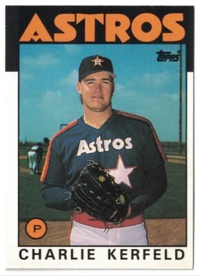 1986 Topps Traded #52T Charlie Kerfeld - Houston Astros - Image 1 of 2