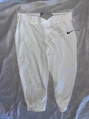 Pantalones de softbol Nike para niñas grandes Vapor Select BLANCO | NEGRO XL Foto 1 de 4