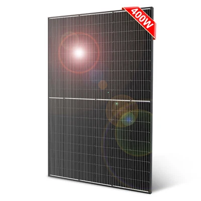 DOKIO Solarpanel 410W Photovoltaik PV Modul Solarmodul für Balkon Dach Gartenhaus