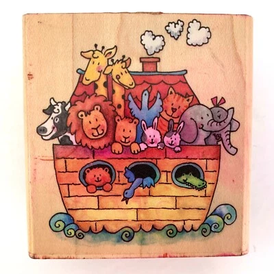 Rubber Stampede Noah's Ark Rubber Stamp A1900E - Image 1 of 4