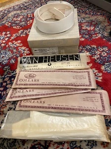 C1920 NOS new cotton men’s dress shirt collars Van Heusen arrow Ide 22 size 14 - Picture 1 of 3