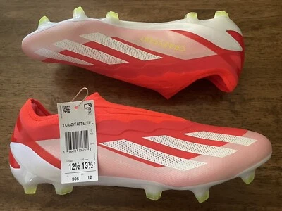 ADIDAS X CRAZYFAST ELITE FG LACELESS SOCCER CLEATS SIZE 12.5 - Image 1 of 4