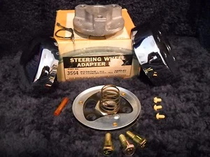 NOS 3564 GRANT Chrome HORN KIT- For 1960-61 VW-Karmann Ghia, and 1960-61 Porsche - Picture 1 of 4