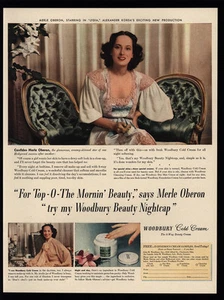 1941 MERLE OBERON - WOODBURY Cold Cream - Actress - VINTAGE AD - Picture 1 of 1