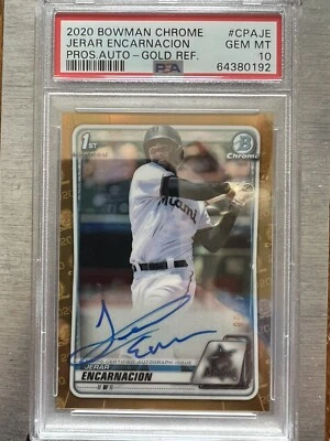 Jerar Encarnacion 2020 Bowman Chrome Gold Auto /50 PSA 10 GEM MINT🔥INVEST🔥📈 - Image 1 of 2