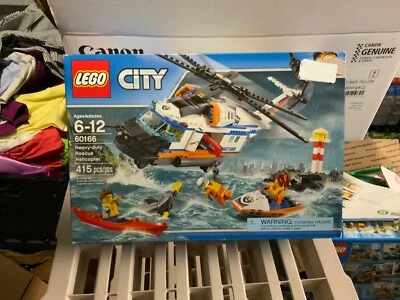 Helicóptero de rescate de servicio pesado LEGO City retirado sellado de fábrica desde 2017 (60166) Foto 1 de 2