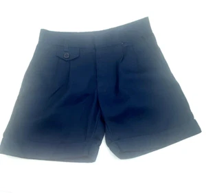 Girls School Uniform Shorts Size 6x Adjustable Waist Pockets Navy Blue Children - Picture 1 of 6