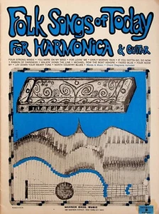 Harmonica Folk Songs Of Today & Guitar Sheet Music Songbook - Picture 1 of 5