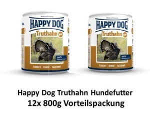 Happy Dog Truthahn Pur | 12x 800g Hundefutter nass - Bild 1 von 1