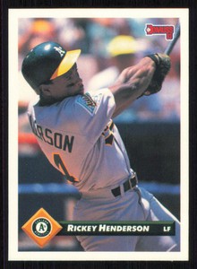 1993 Donruss #315 Rickey Henderson - - - Near Mint