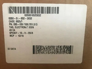 NUEVO 43 piezas OMNI ID RFID Etiquetas Electrónicas Exo 700 DWF EPCglobal UHF Clase 1 Gen 2 - Imagen 1 de 7