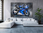 Leinwandbild Yamaha R6 Abstrakt Motorrad Bilder Kunstdruck Wandbilder