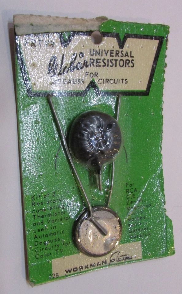 Nueva resistencia de televisión vintage FRTV-9 Workman electrónica desmagnetizado circuito Foto 1 de 2