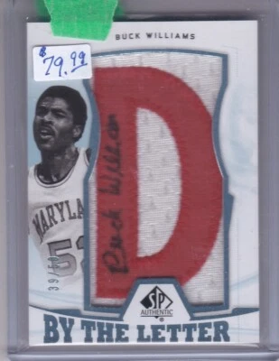 2013-14 Upper Deck SPA By the Letter Buck Williams Auto & Patch Maryland 39/50 - Image 1 of 2