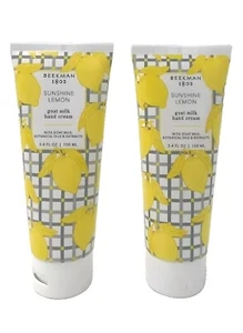 DOS crema de manos Beekman 1802 SUNSHINE LEMON leche de cabra (3,4 oz. cada uno) - NUEVO/SELLADO - Imagen 1 de 1