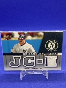 2009 Upper Deck Jason Giambi Jersey Patch UD Game Jersey As