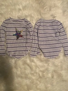girls purple long sleeve shirt sizes With Sequence Star 4/5, 7/8, 10/12 & 14/16! - Picture 1 of 7