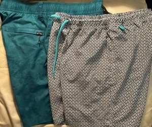 BILLABONG & J. Conjunto de 2 pantalones cortos de natación CREW para hombre talla pequeña - Imagen 1 de 4