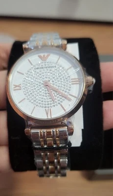 New! Authentic Emporio Armani Watch Ar1926 Shinny Rose Gold - Image 1 of 4